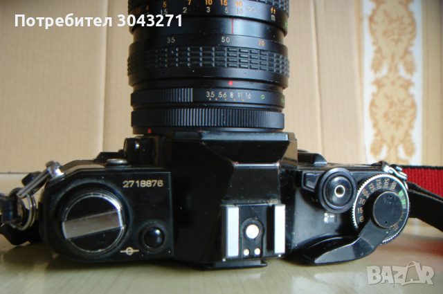 CANON AE-1 ЧЕРЕН -ЗАРЕДЕН С БАТЕРИЯ, снимка 5 - Фотоапарати - 44586932