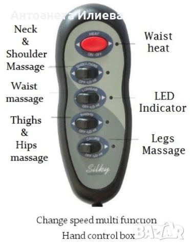 Масажен дюшек, с 9 мотора – за релаксация и цялостен масаж на тялото, снимка 14 - Други спортове - 50887306