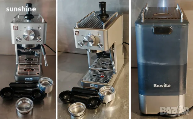 Breville Slimline VCF185 * ВИДЕО * 15 bar, Еспресо Кафе Машина. Оригинални портафилтър и тампер, снимка 13 - Кафемашини - 56016262
