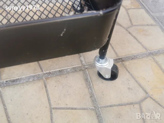МЕТАЛНА ЕТАЖЕРКА С КОЛЕЛА 2708262041L4, снимка 18 - Етажерки - 55838147
