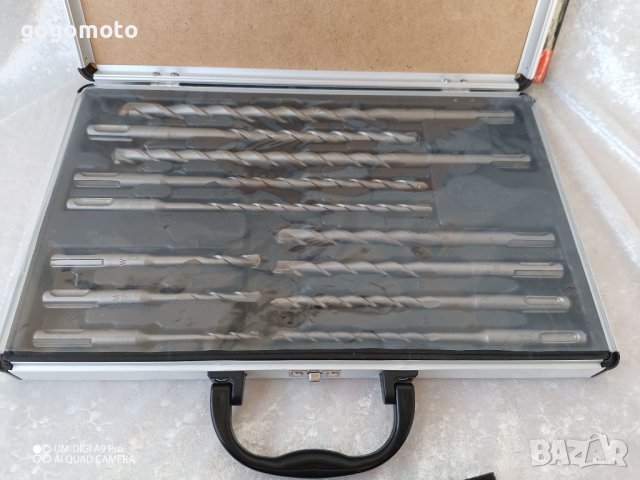 КОМПЛЕКТ СВРЕДЛА 12 бр. ЗА ПЕРФОРАТОР, SDS-Plus захват, снимка 11 - Куфари с инструменти - 37549976