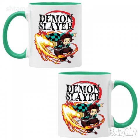 Чаша Demon Slayer Tanjiro Kamado 01,Керамична Чаша, Кафе Чай, Игра,Изненада,Подарък,Повод,Празник,Ро, снимка 3 - Чаши - 38472286