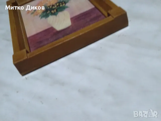Рамка за картина -вътре има снимка на цветя 153х122х7мм, снимка 2 - Декорация за дома - 48968860
