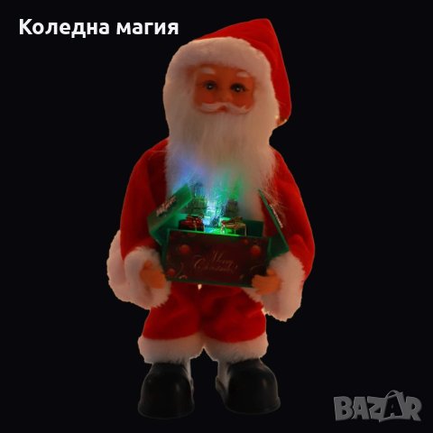 Пеещ и светещ Дядо Коледа , снимка 5 - Декорация за дома - 42836471