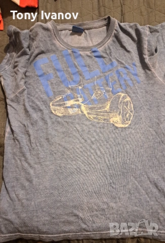 Синя тениска за 14 годишно