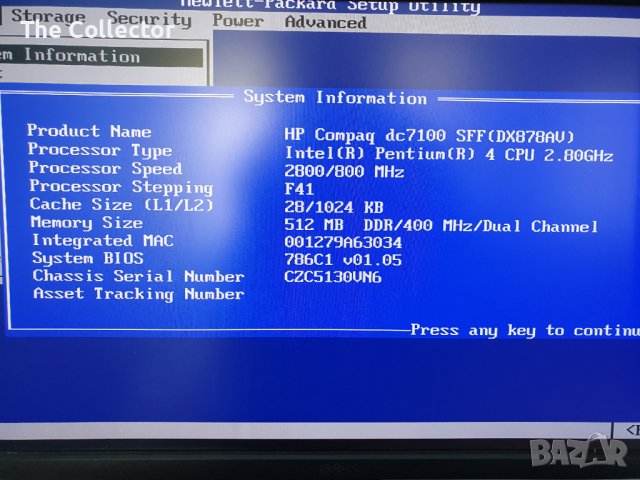 HP Compaq dc7100 SFF, снимка 6 - За дома - 42142423
