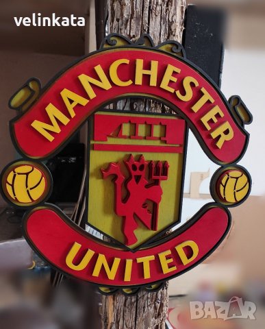 Футболна релефна емблема на Барселона Реал Мадрид Манчестър, снимка 3 - Други - 36969722