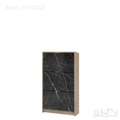 Шкаф за обувки с имитация на мрамор