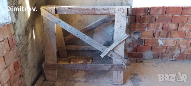 Дървени строителни магарета скеле работни стойки