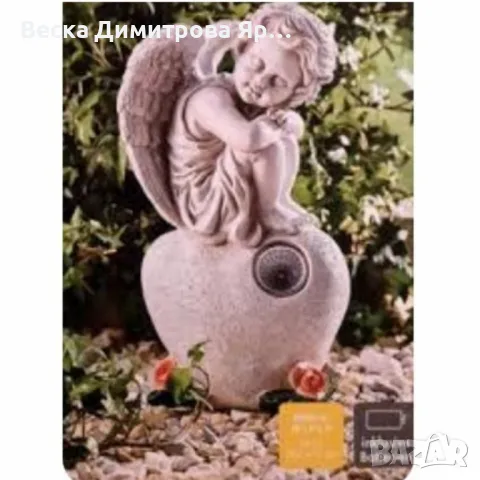 Светеща LED статуетка ангел In Ewiger Liebe , снимка 4 - Декорация за дома - 49135236