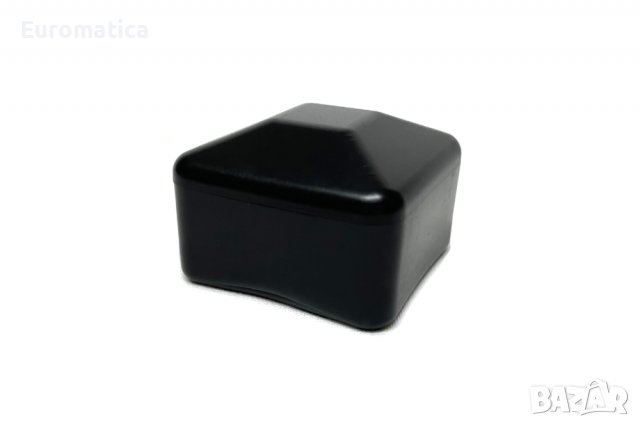 Крайна PVC капачка за алуминиев профил 40x40 мм - Черен цвят