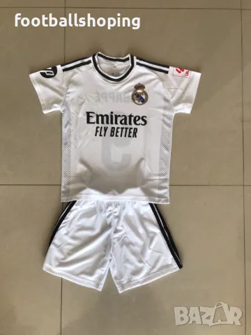 Реал Мадрид 2025 Мбапе номер 9 българско производство, снимка 4 - Детски комплекти - 47265851