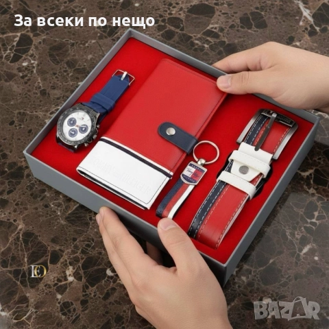 Tommy Hilfiger Мъжки Подаръчен Комплект Томи Хилфигер - Налични Различни Цветове Код SK153, снимка 3 - Подаръци за мъже - 52518262