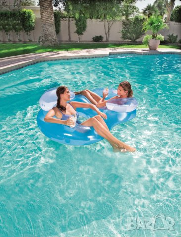 Надуваем пояс BESTWAY - двоен - (1.88 x 1.17 м. ) 43009, снимка 2 - Водни спортове - 37152803