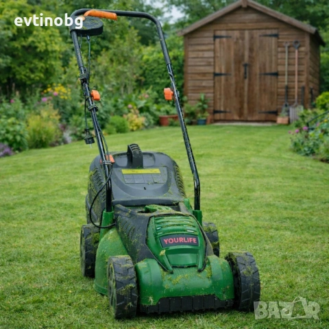 Електрическа косачка за трева 1600W – Лека и мощна, 32 см ширина, 30L кош, 3 нива на косене, снимка 3 - Градинска техника - 53931527