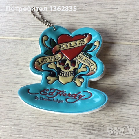 НОВ оригинален ключодържател / накит / висулка на ED HARDY от САЩ, снимка 4 - Други - 53096464