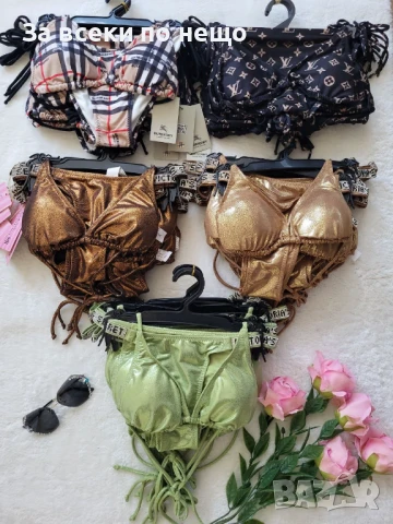 Burberry👙LV👙CK👙Moschino👙Balenciaga👙Victoria's Secret Дамски Бански С 2 Части Код BS-1, снимка 5 - Бански костюми - 51040478