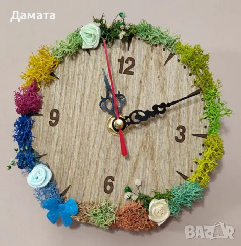 Различни Часовници със скандинавски мъх , снимка 3 - Стенни часовници - 45361092