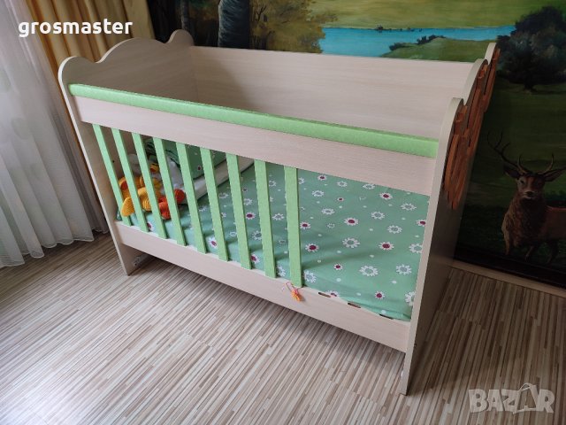 Детска кошара с Мagniflex (ортопедичен бебешки матрак) 