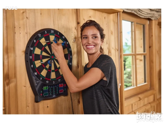 НОВИ! Електроен дартс / мишена за дартс / жълто - черен борд, снимка 5 - Дартс - 51694689