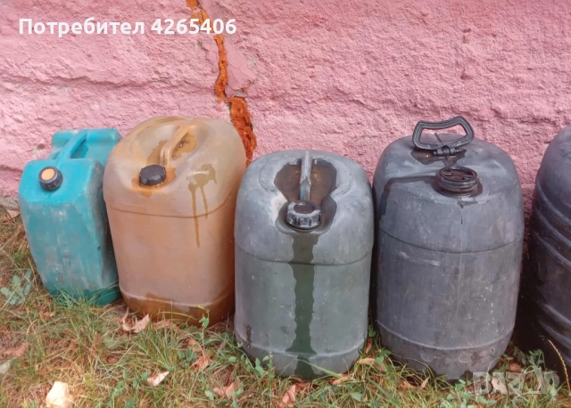 7 Пластмасови туби за гориво, фуния, 2 лейки и маркуч за гориво, снимка 6 - Други стоки за дома - 51574014