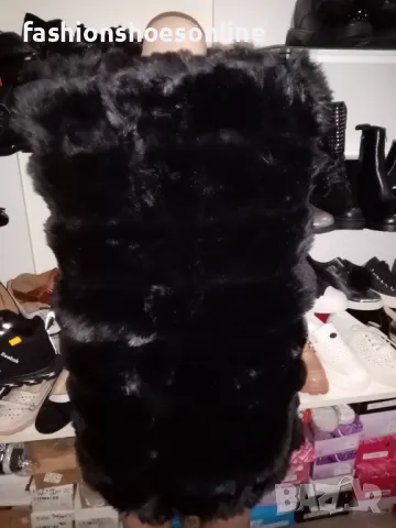 Дамски елек с пух. , снимка 3 - Елеци - 47376710