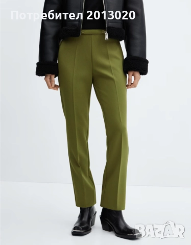 Елегантен панталон с права кройка Mango, снимка 4 - Панталони - 52523346