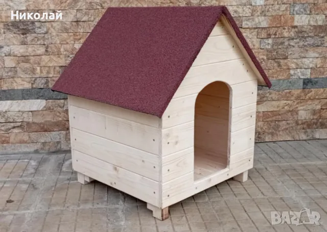 Голяма къща за кучета с веранда, за две кучета кучешка къща , къща от дърво за куче кученца, снимка 9 - За кучета - 49225957