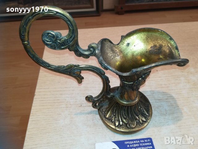 кана-горна част-мед/месинг-19х19х9см-внос холандия, снимка 4 - Колекции - 30474536