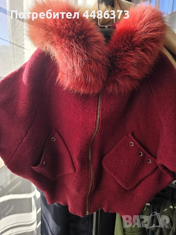 жилетка с естествена лисица