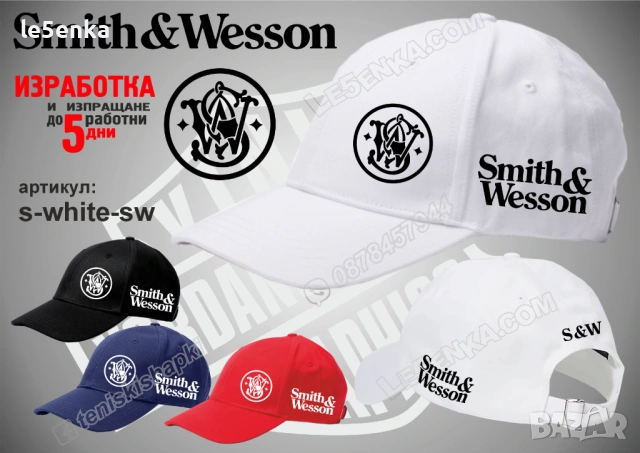 Smith & Wesson тениска и шапка, снимка 8 - Тениски - 52033344