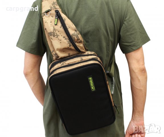 Чанта за спининг с 2 кутии FilStar KK 321 – Sling Bag, снимка 8 - Екипировка - 31795986