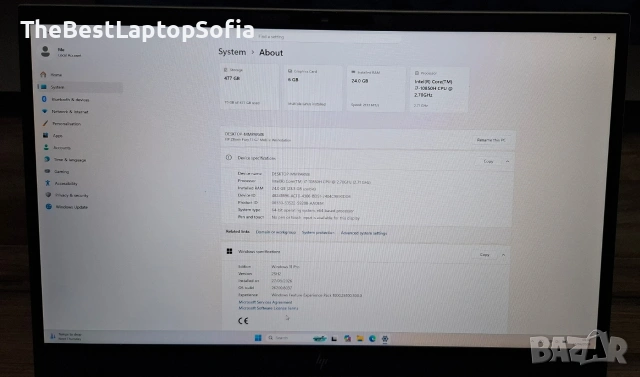 Мобилна Работна Станция | HP Fury 17.3 | I7 10850H | 24GB RAM | 512 SSD | RTX 3000 6GB, снимка 7 - Лаптопи за работа - 54308282