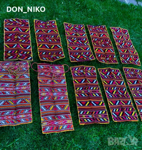 Вълнени родопски Престилки 10 бройки, снимка 3 - Антикварни и старинни предмети - 51351979