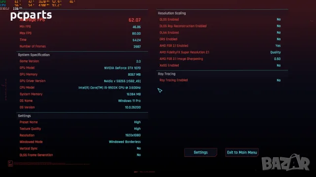 Видео карта ASUS DUAL GTX 1070 8GB OC, снимка 5 - Видеокарти - 56041310