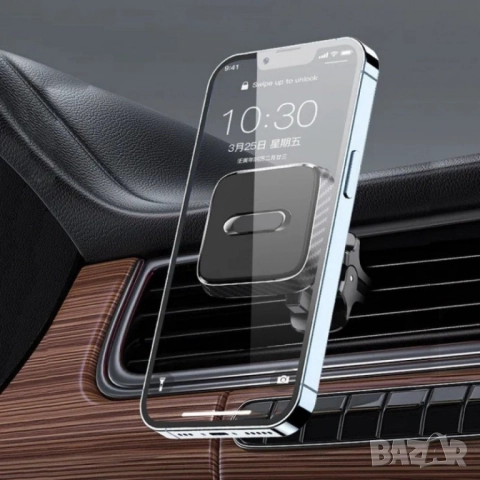 Магнитна поставка за телефон с 4 магнита във форма на квадрат с възможност на въртене на 360 градуса