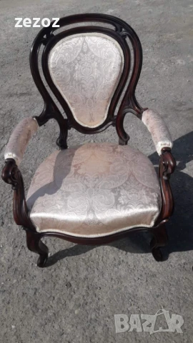 Кресла антикварни махагон-2бр., снимка 6 - Дивани и мека мебел - 51373764
