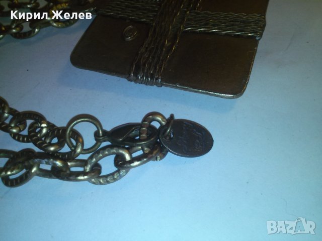 МАРКОВ МАСИВЕН БРОНЗОВ ЗЛАТИСТ МЕДАЛЬОН АРТ ИЗРАБОТКА с ВЕРИЖКА 12379, снимка 9 - Колиета, медальони, синджири - 29825616