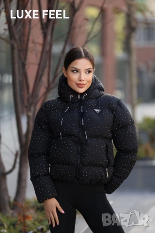 Дамски Зимни Якета с Камъни ⚜️Prada, снимка 7 - Якета - 52564541