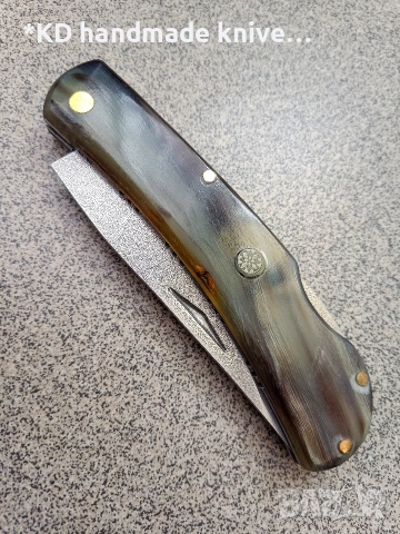 Сгъваем нож ръчно изработен, снимка 3 - Ножове - 54036807