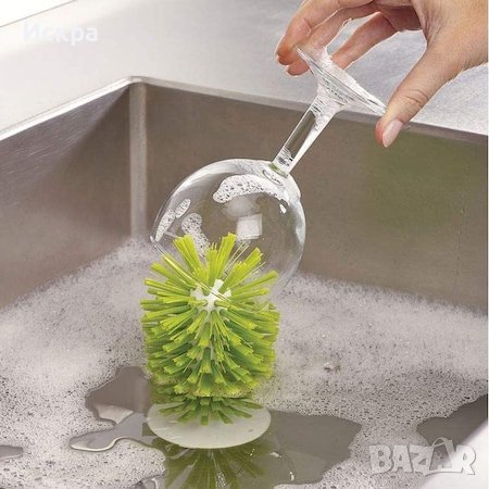 Четка за миене на чаши с вендуза , снимка 5 - Аксесоари за кухня - 38425342