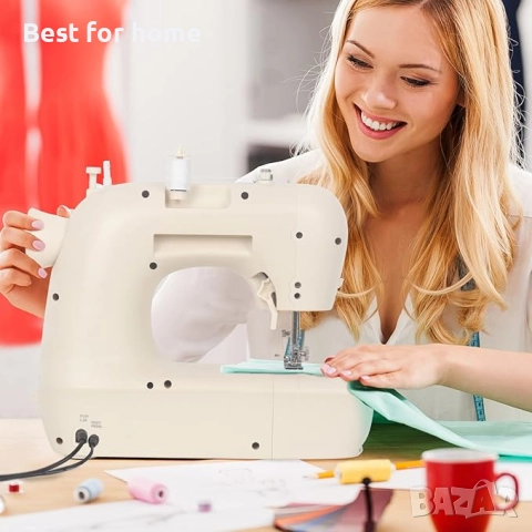 Luby електрическа,мини, преносима шевна машина, снимка 7 - Шевни машини - 51847293