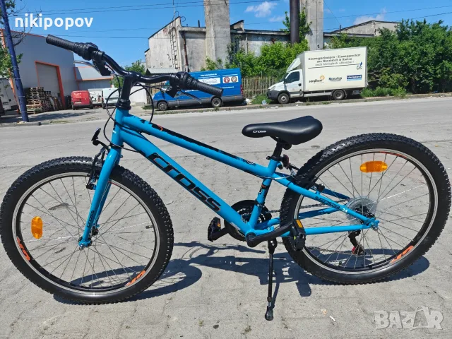 CROSS Велосипед 24" SPEEDSTER син, снимка 8 - Велосипеди - 56530113