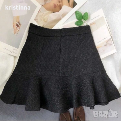 Черна пола букле, снимка 2 - Поли - 52558075