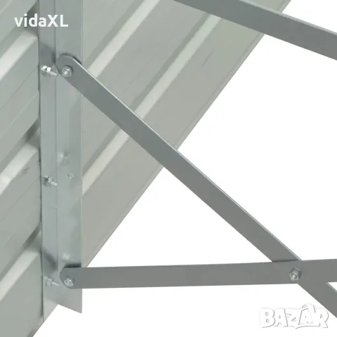 vidaXL Градинска висока леха поцинкована стомана 480x80x45 см зелена, снимка 6 - Саксии и кашпи - 56147593
