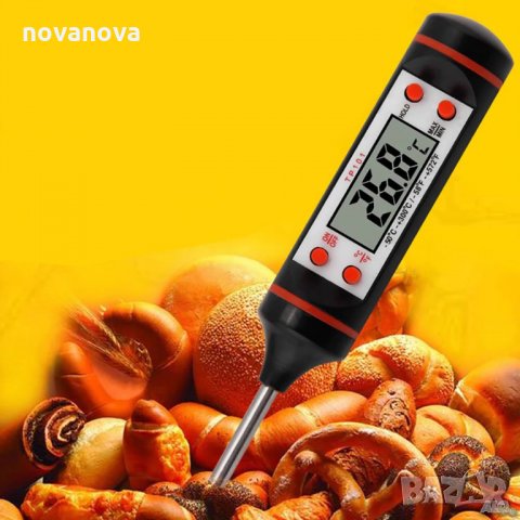  Кухненски дигитален термометър със сонда за храни и течности, снимка 5 - Други - 35519308