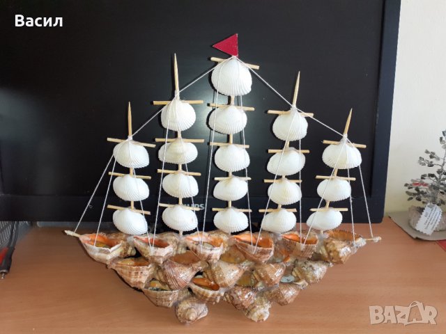 Сувенир от рапани с миди, снимка 3 - Други ценни предмети - 31959132