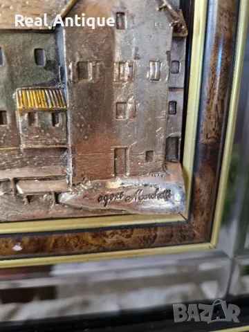 Прекрасна антикварна италианска сребърна картина , снимка 8 - Картини - 50311078