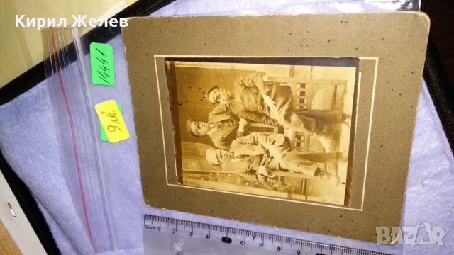 СТАРИННА ВОЕННА СНИМКА за СПОМЕН 1918г. ЦАРСТВО БЪЛГАРИЯ КАРТИЧКА ФОТОГРАФИЯ 14441, снимка 5 - Колекции - 38629022