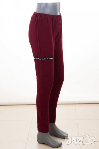 Дамски панталон цвят бордо марка Tessita - S, снимка 3 - Панталони - 37672392